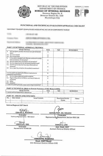 BIR CAS approval